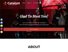 Tablet Screenshot of catalystchristian.com